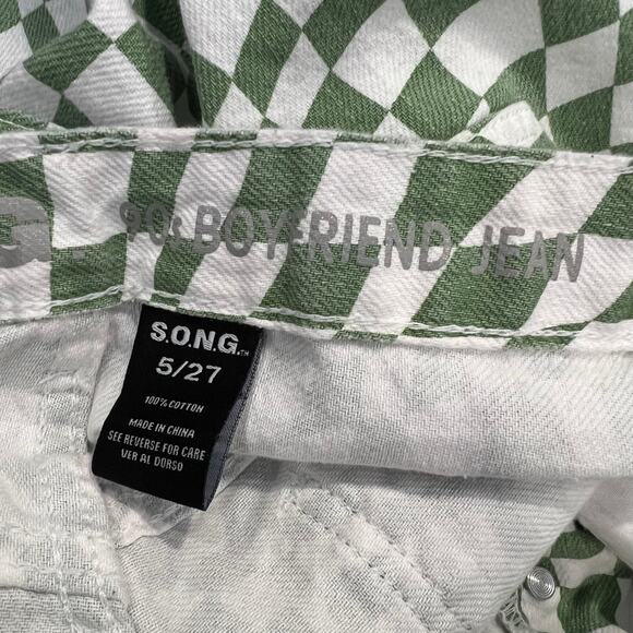 S. O. N. G. Women’s Geometric 90’s Boyfriend Jeans Size 5 - Picture 5 of 5